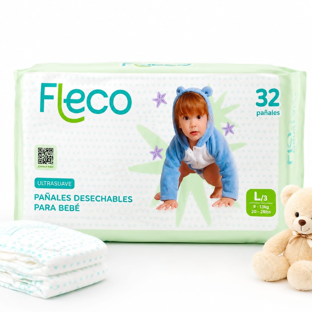 Pamper Fleco Talla ll (32u)