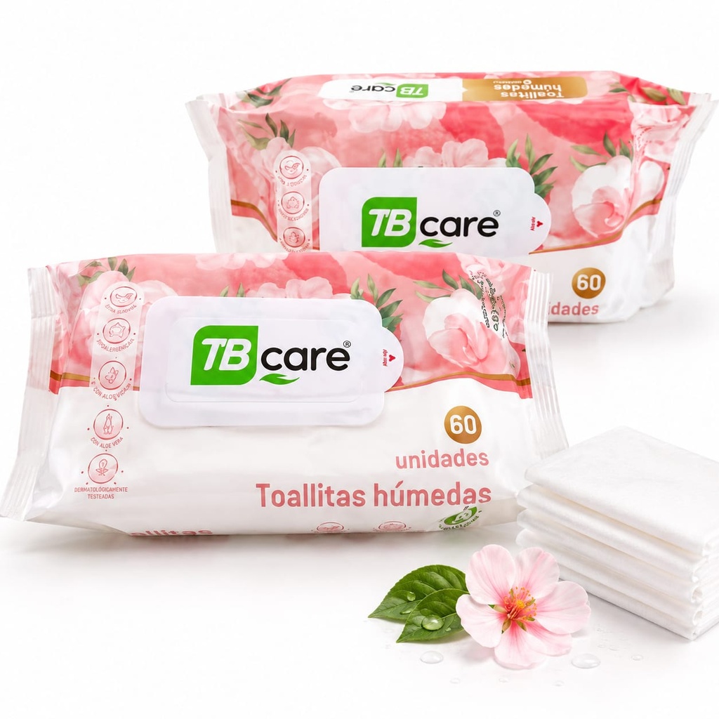Toallitas húmedas TB Care (60 u)