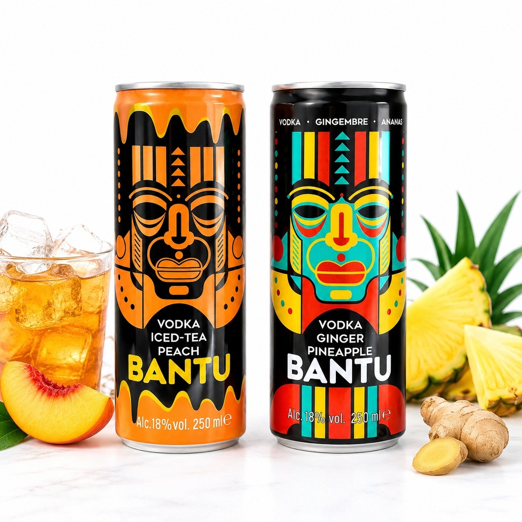 Energizante con Vodka Bantu 250ml