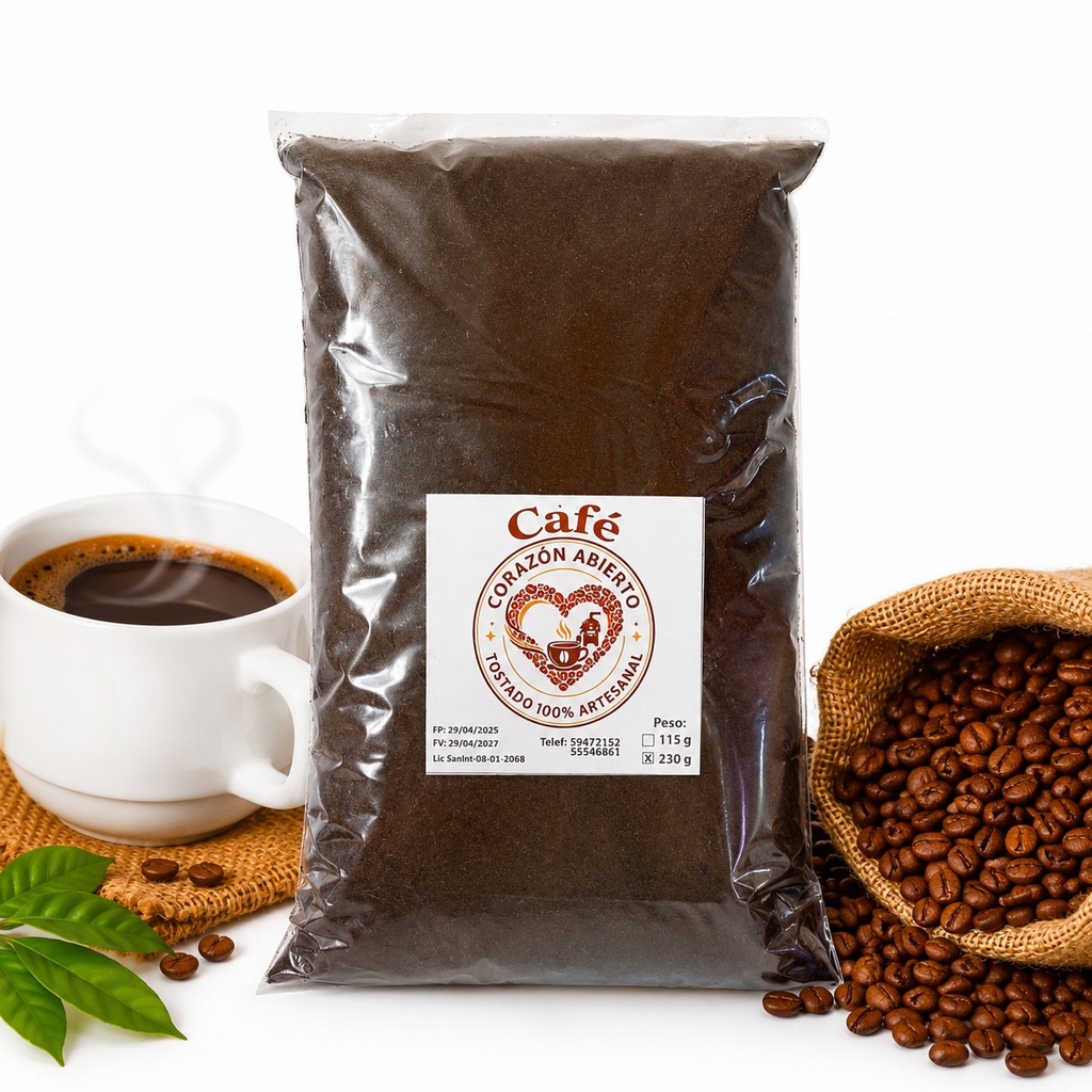 Café Corazón Abierto 100% Cubano 230g