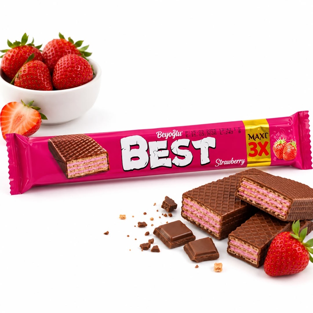 Sorbeto relleno de fresa BEST 22g