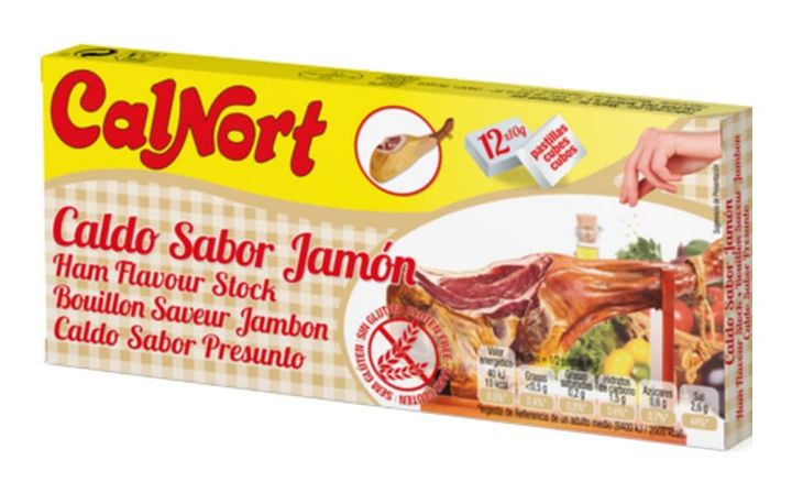 Caldo de Jamon pastilla 10 g Calnort