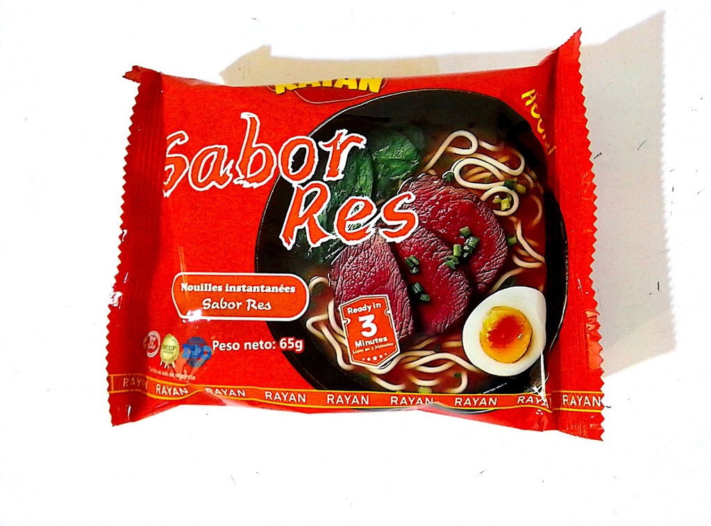 Sopa de Fideos Sabor Carne de Res "Rayan"