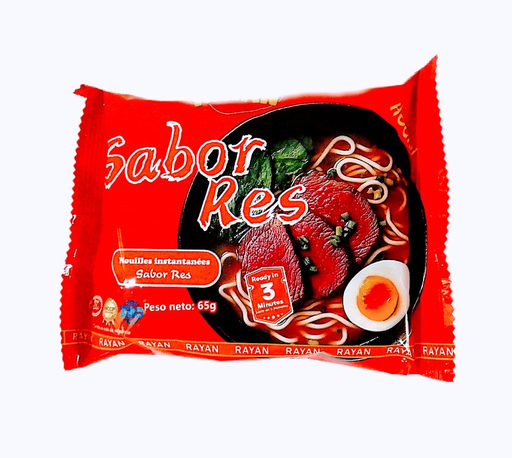 Sopa de Fideos Sabor Carne de Res "Rayan"