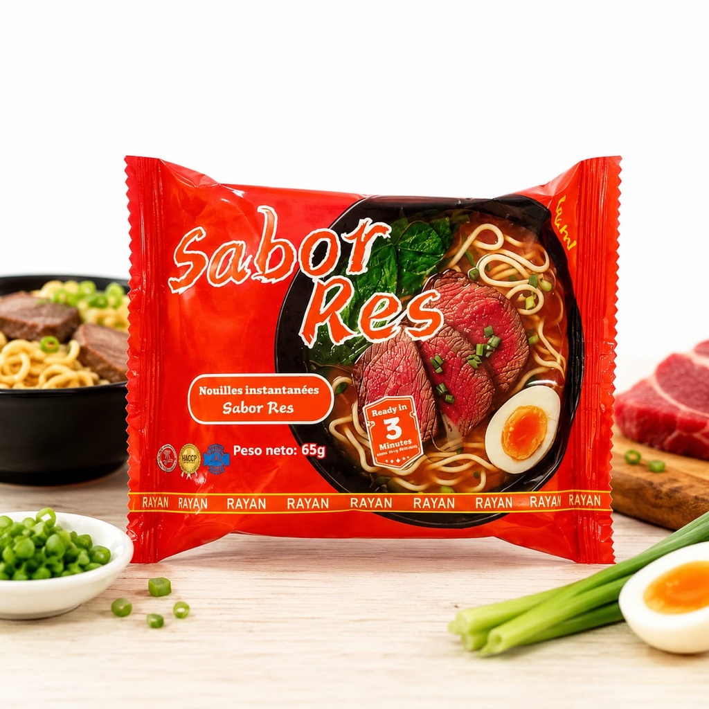 Sopa de Fideos Sabor Carne de Res "Rayan"