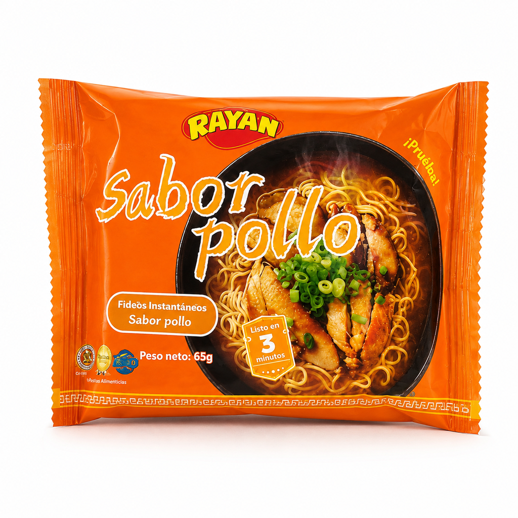 Sopa de Fideos Sabor Pollo "Rayan"
