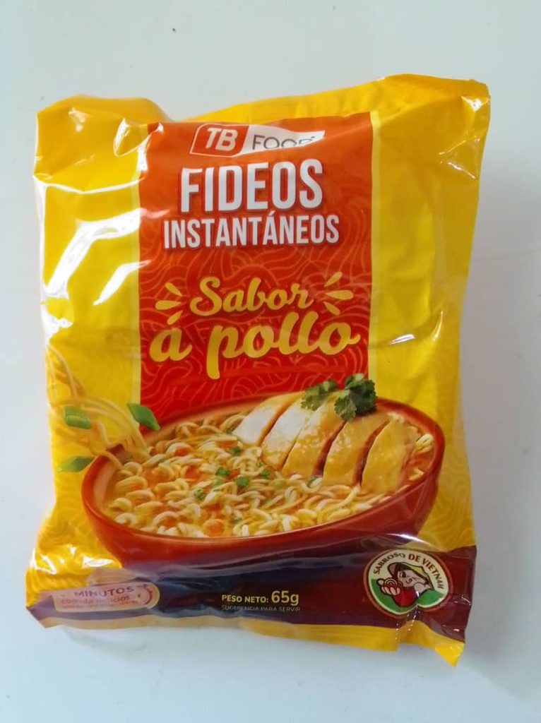 Sopa de Fideos Sabor Pollo "TB FOOD