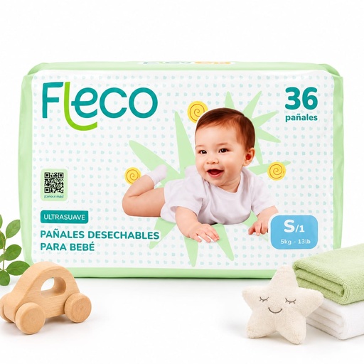 Pamper Fleco Talla S (36u)