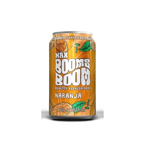 Refresco Naranja Max Booms Boom lata 33 cl