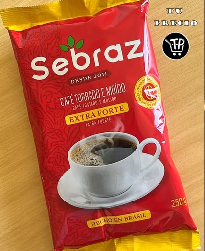 CAFE SEBRAZ EXTRA FUERTE 250 G