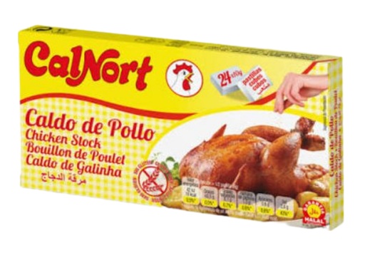 Caldo de Pollo pastilla 10 g Calnort