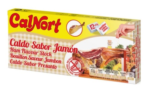 Caldo de Jamon pastilla 10 g Calnort