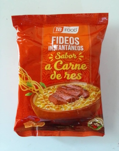 Sopa de Fideos Sabor Carne de Res "TB FOOD"